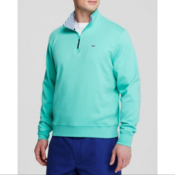 Vineyard Vines Other - Vineyard Vines Teal Quarter-Zip Pull Over | L